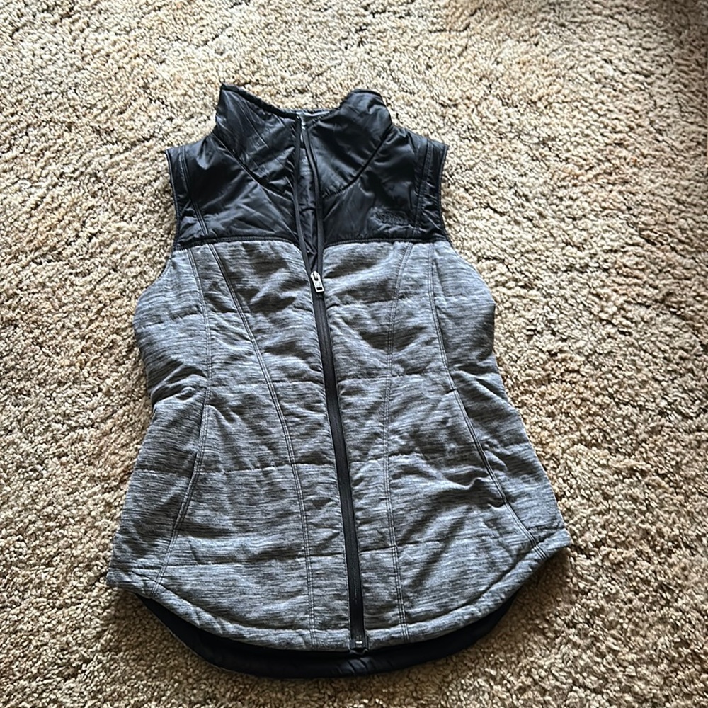 Grey North Face Vest